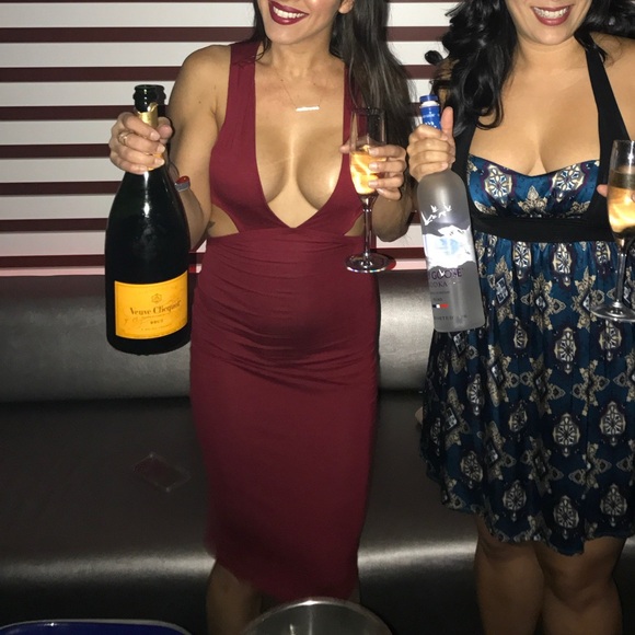 Fashion Nova Deep Red Backless Dress - Picture 3 of 5